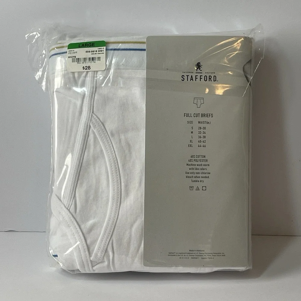 Stafford Men's Underwear/Boxers Lot of 15 sz L 36-38 11 Briefs + 4 Woven Boxers